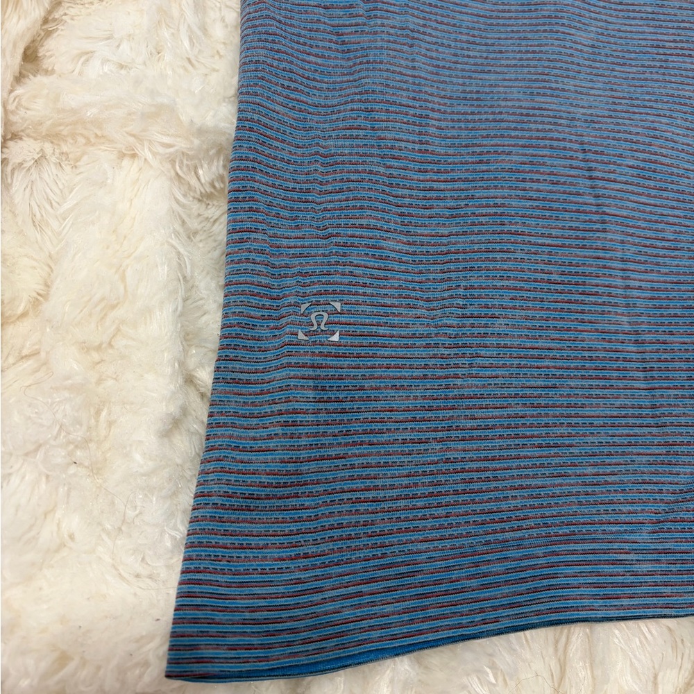 Lululemon Blue Short-Sleeve Knit Top - Picture 5 of 6